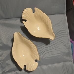 Lenox Cream Ceramic Dish with Gold Accent